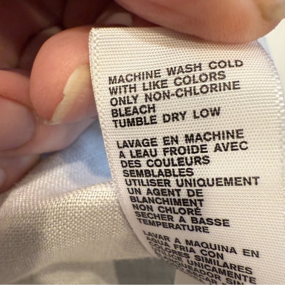 James Perse Women’s 100% LINEN Button Down Shirt Light Taupe Size M (2) NWT - Picture 12 of 12